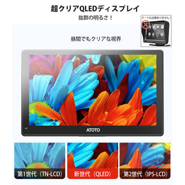 P807PR 7インチポータブルカーナビ前後録画カメラ&ステアリングリモコン付き