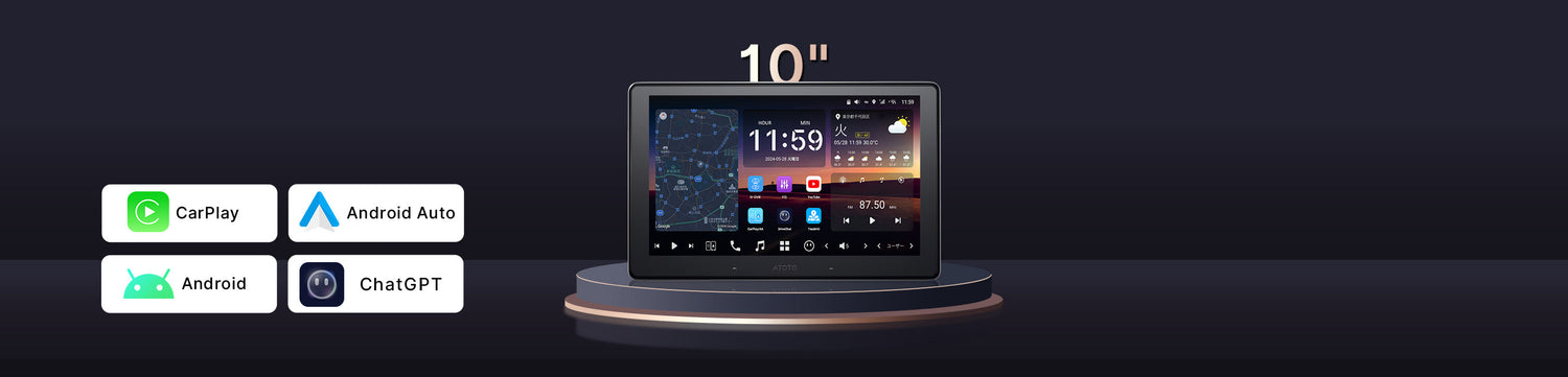 10.1インチ大画面