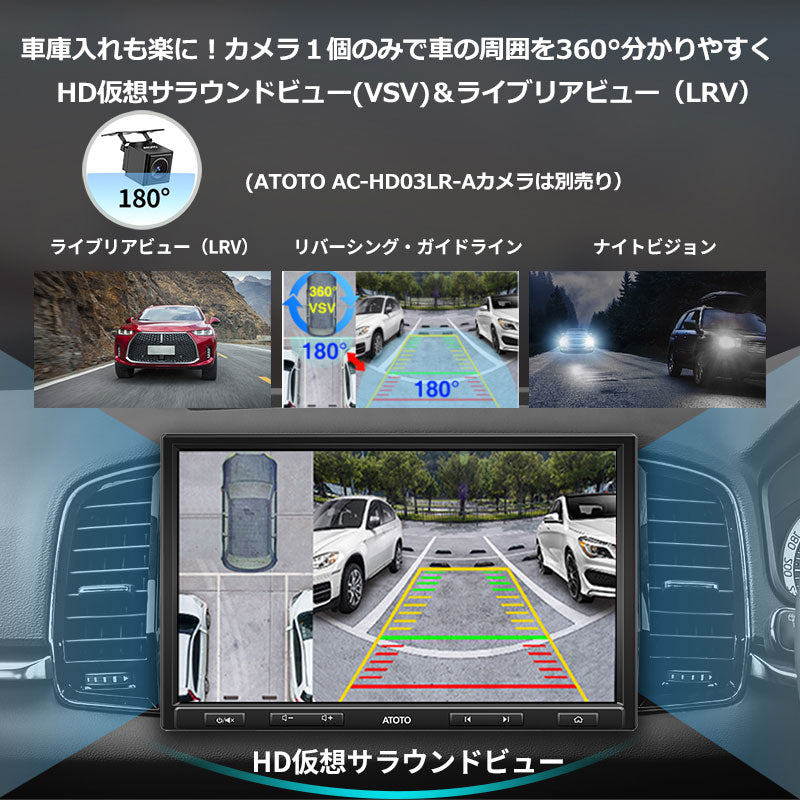 S8G1104PR-A 10.1インチ 4G+32G 1DIN &2DIN フローティング