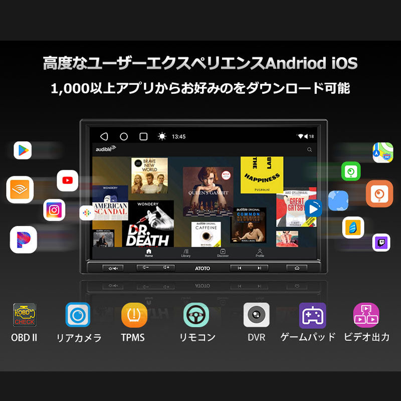 S8G1109UP-A　１０インチ　6G+128Ｇ 1DIN &2DIN フローティング