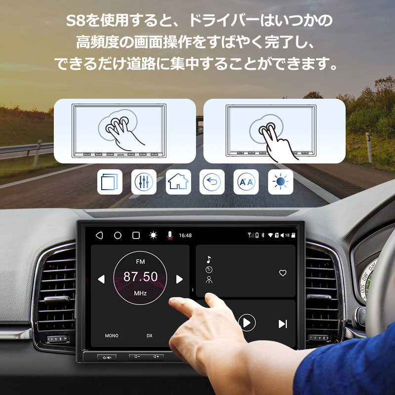 S8G1104PR-A 10.1インチ 4G+32G 1DIN &2DIN フローティング