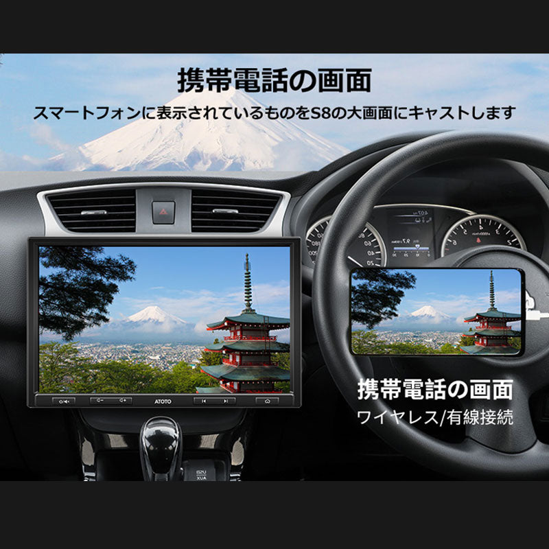 S8G1109UP-A　１０インチ　6G+128Ｇ 1DIN &2DIN フローティング