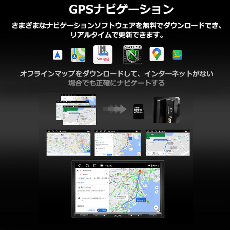S8G1109UP-A　１０インチ　6G+128Ｇ 1DIN &2DIN フローティング