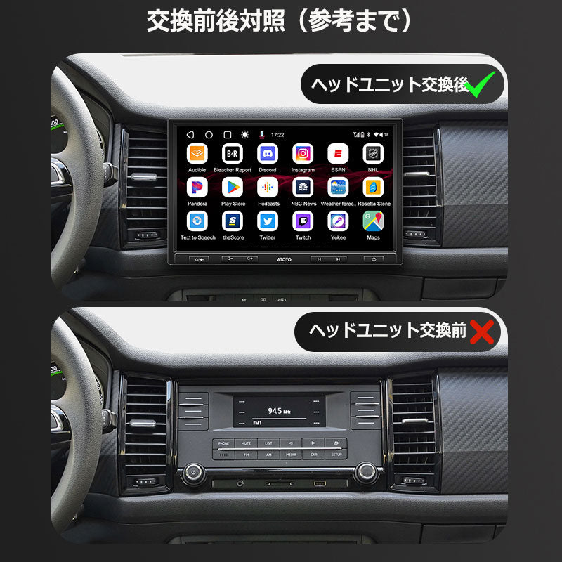 S8G1104PR-A 10.1インチ 4G+32G 1DIN &2DIN フローティング