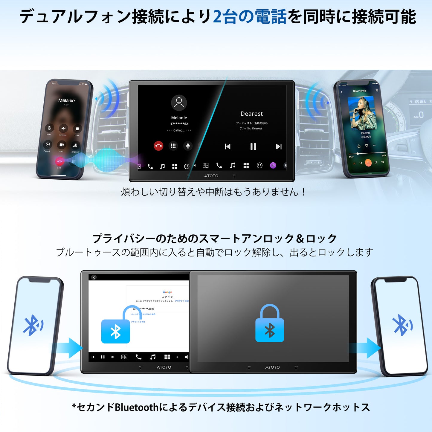 X10G211E 10.1 インチ　8G+128G 2DIN