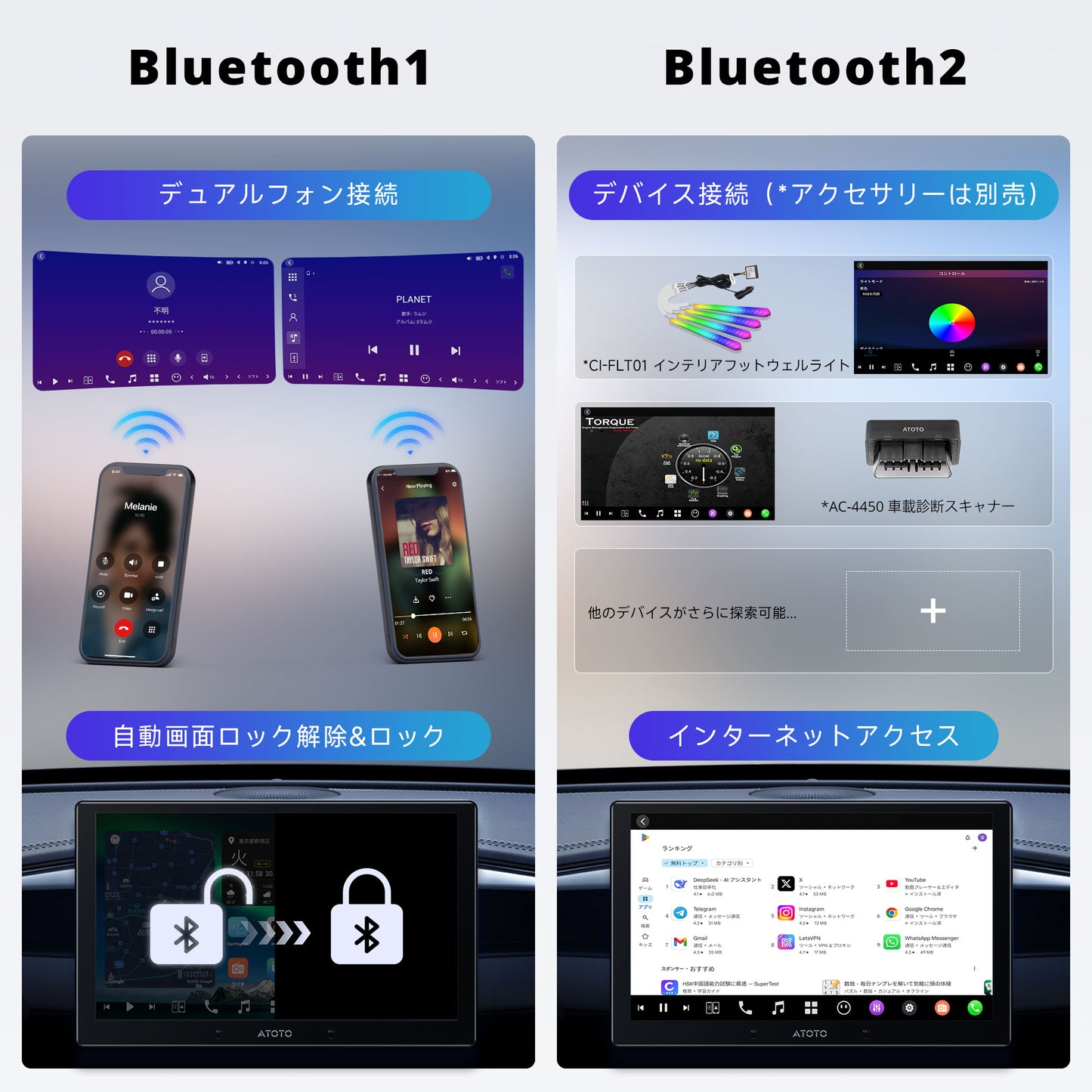 X10G211E-J-R3 10インチ Android 13 カーナビ 前後録画カメラ付き