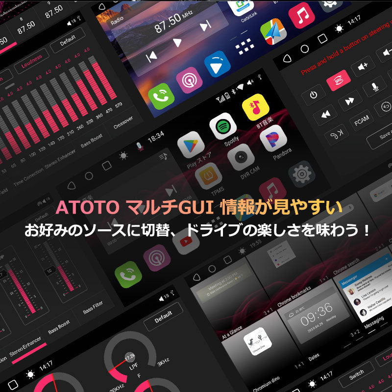 S8G1104PR-A 10.1インチ 4G+32G 1DIN &2DIN フローティング
