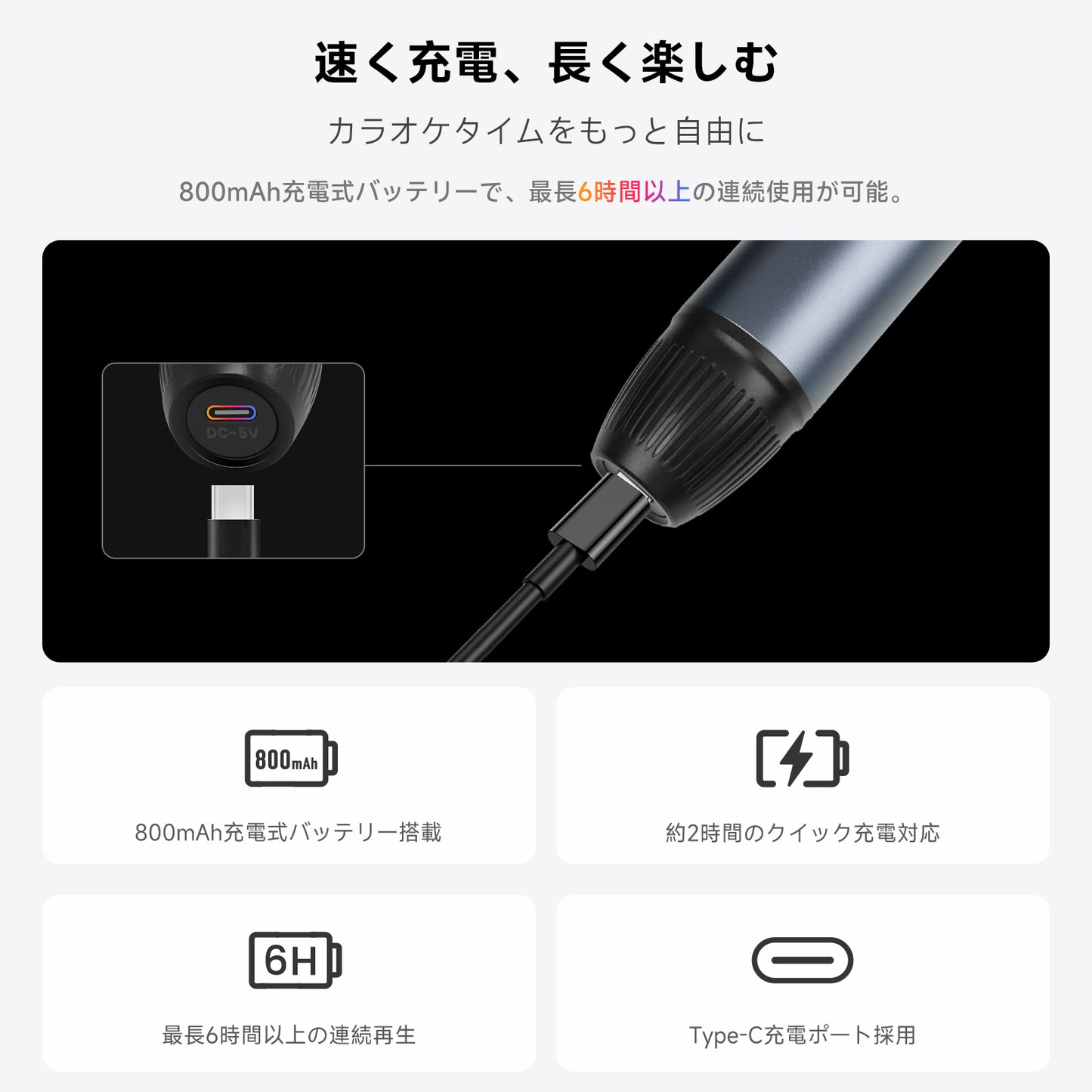 AC-MICW2 V10対応 車載カラオケ用ワイヤレスマイクキット