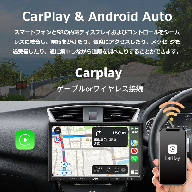 S8G1104PR-A 10.1インチ 4G+32G 1DIN &2DIN フローティング