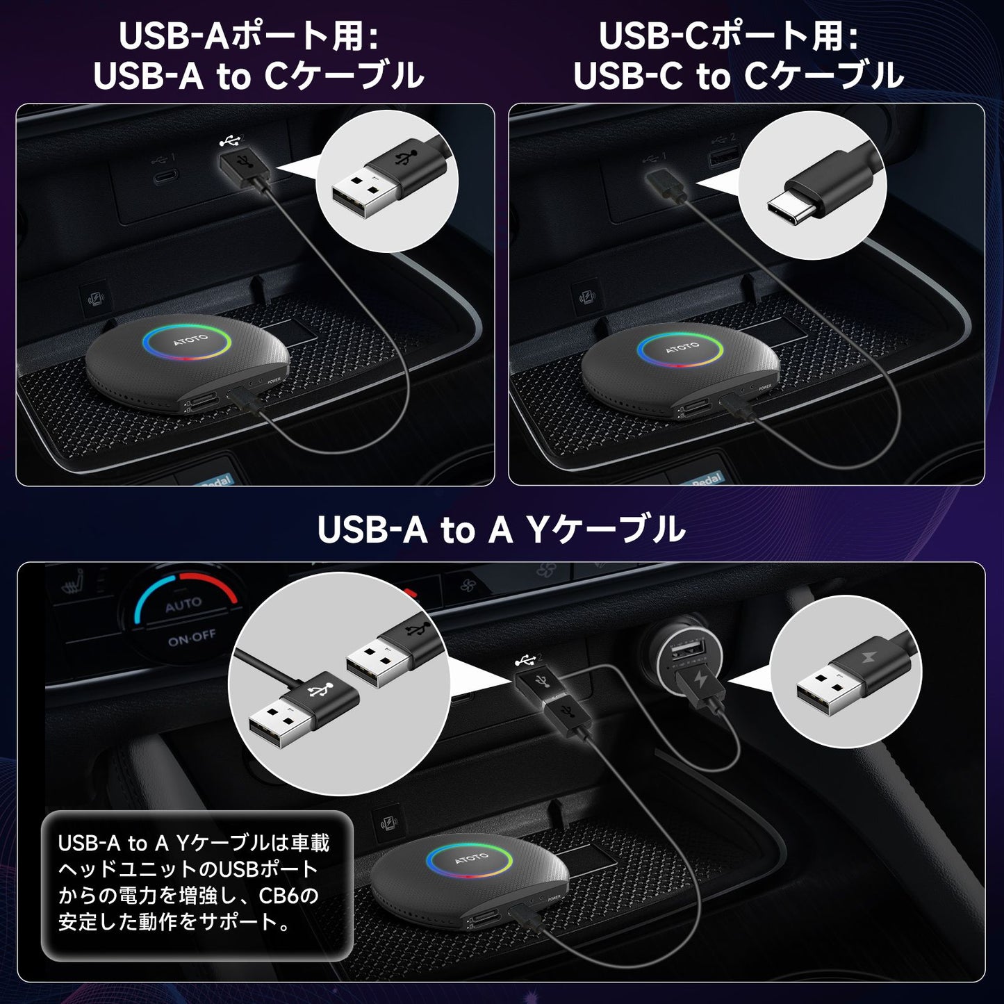 CB6A Carplay AI Box 4GB+64GB　　　