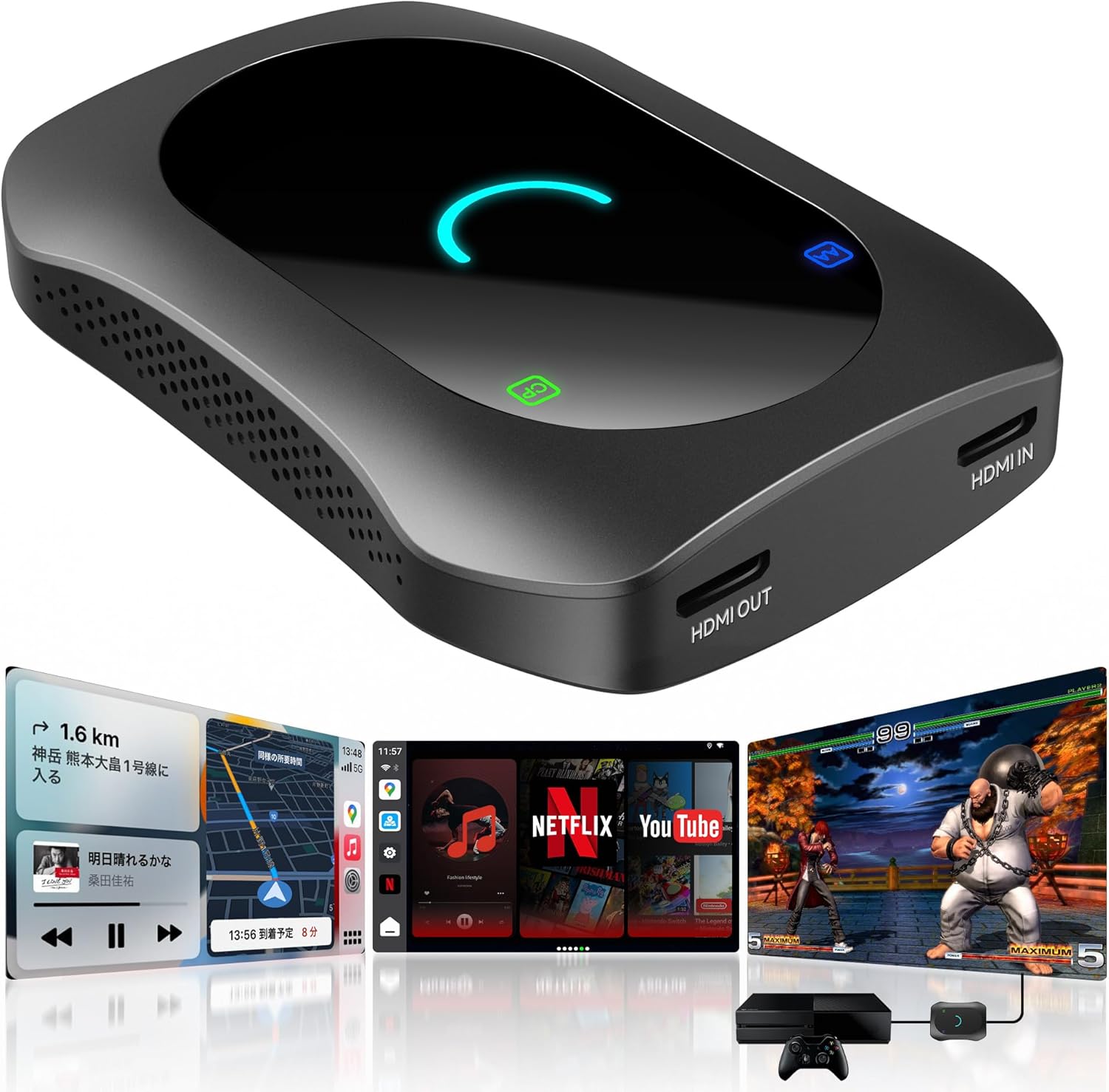 新品未使用(開封、確認のみ）ATOTOOUT「AI Box」CarPlay & Android Auto かんたん无线対応、4GB+32GB 車載AIボックス、動画配信アプリ視聴可能（YouTube・Netflix・Prime Video・Spotify）、HDMI出力、内蔵デュアルWi-Fi・デュアルBluetooth・AI搭載、USB拡張対応・プラグ＆プレイ・OTAアップデート対応、CB4DT(黒) Amazon.co.jp: ATOTOOUT AI Box CarPlay「aiボックス 車」CarPlay