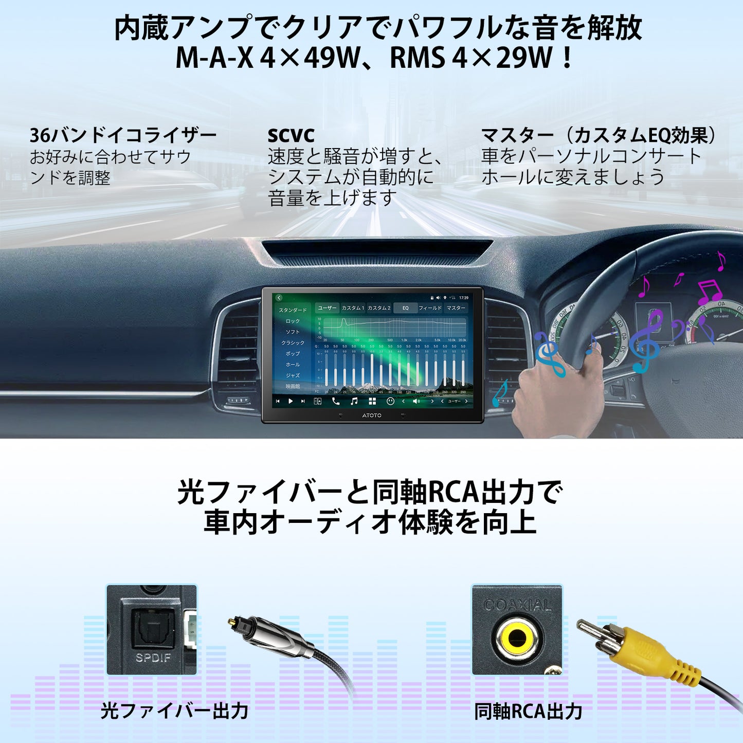 X10G211E 10.1 インチ　8G+128G 2DIN