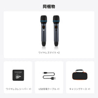AC-MICW2 V10対応 車載カラオケ用ワイヤレスマイクキット