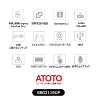 S8G2119UP-A  10.1インチ  6G+128G   2DIN