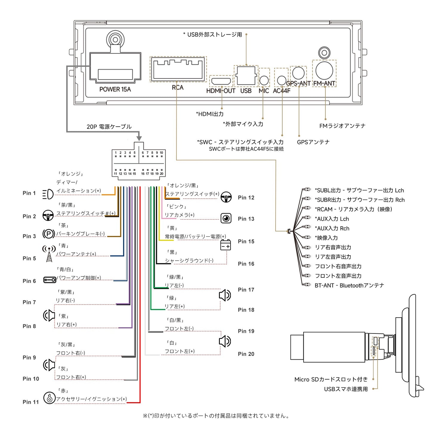 A5LG110PT 10.1インチ QLED フローティング CarPlay/Android Auto カーナビ 2G+32G