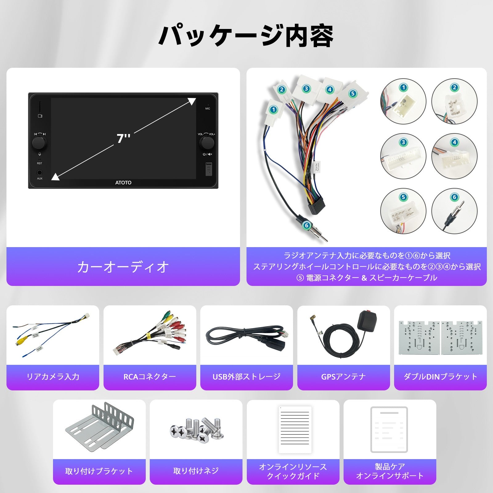 A5LTYB7T-P3 トヨタ専用 7インチワイド2DIN Androidカーナビ – ATOTO