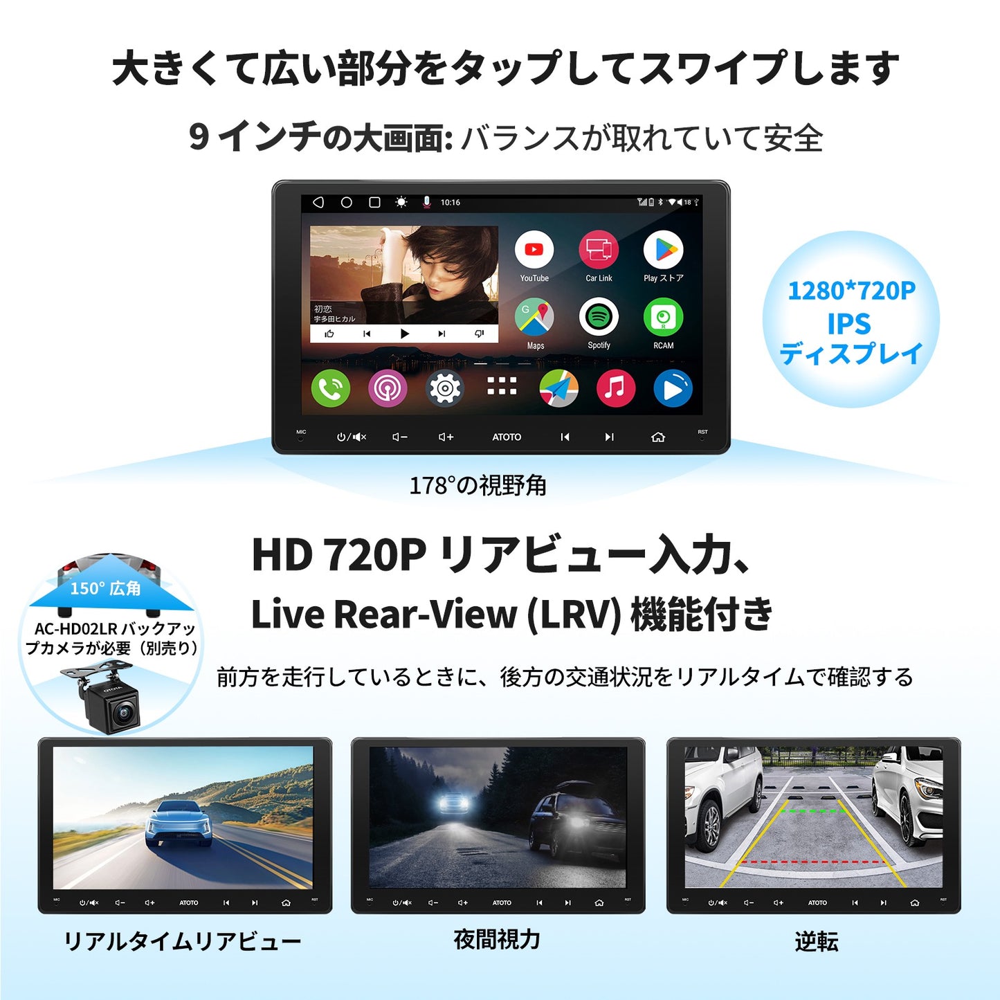 A6G209PF   9 インチ　2G+32G  2DIN
