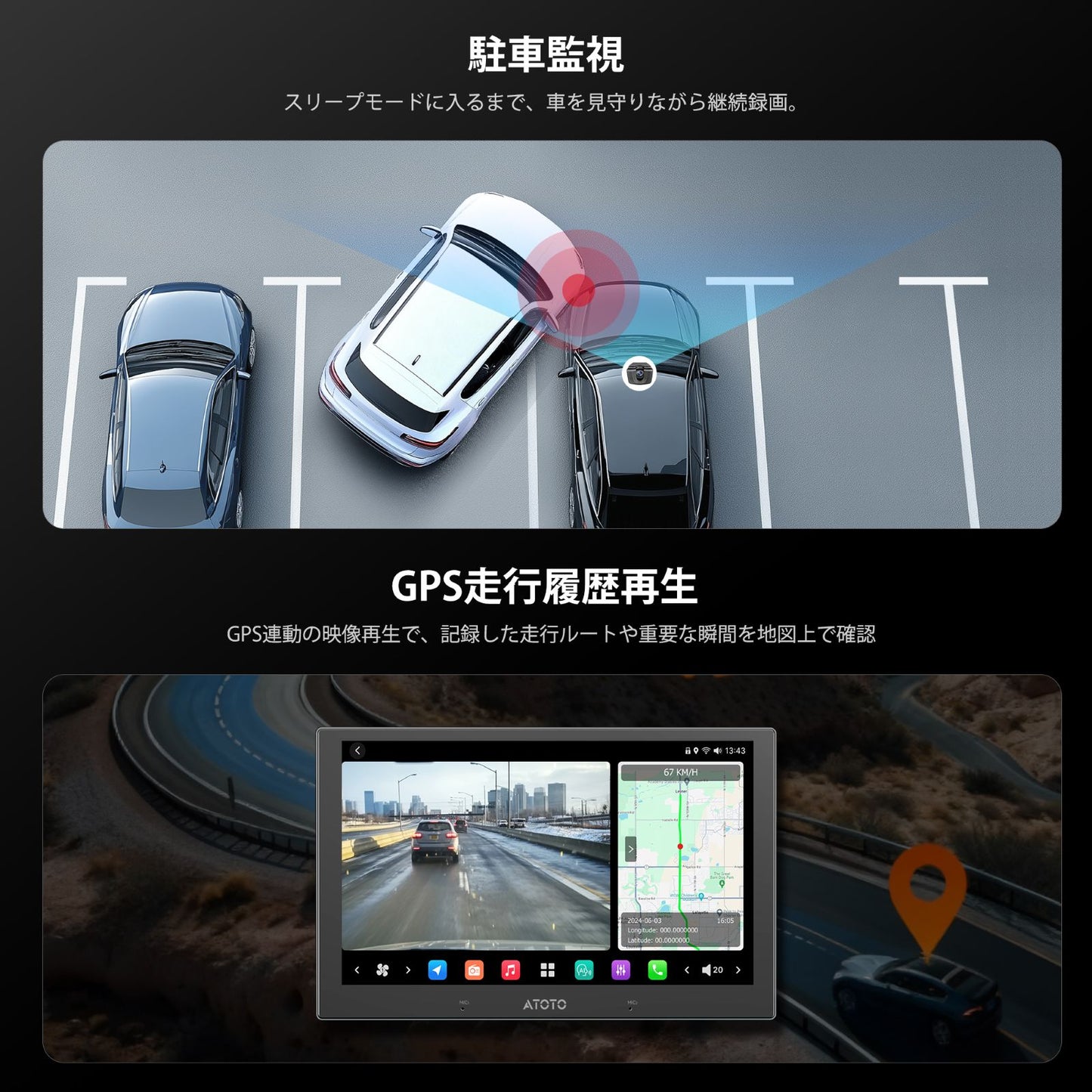 AC-HN9FR AHD 1080P 前方ドライブレコーダー