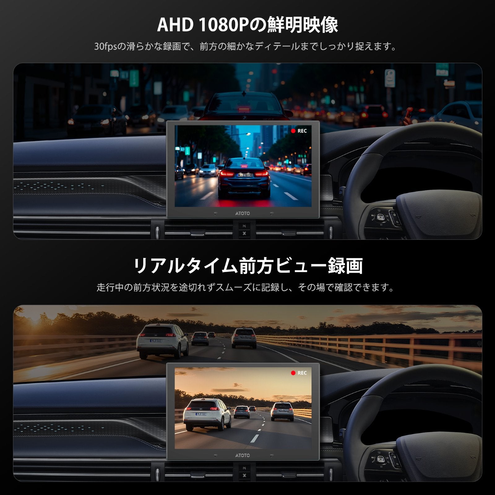 AC-HN9FR AHD 1080P 前方ドライブレコーダー V10/S84Gシリーズ専用