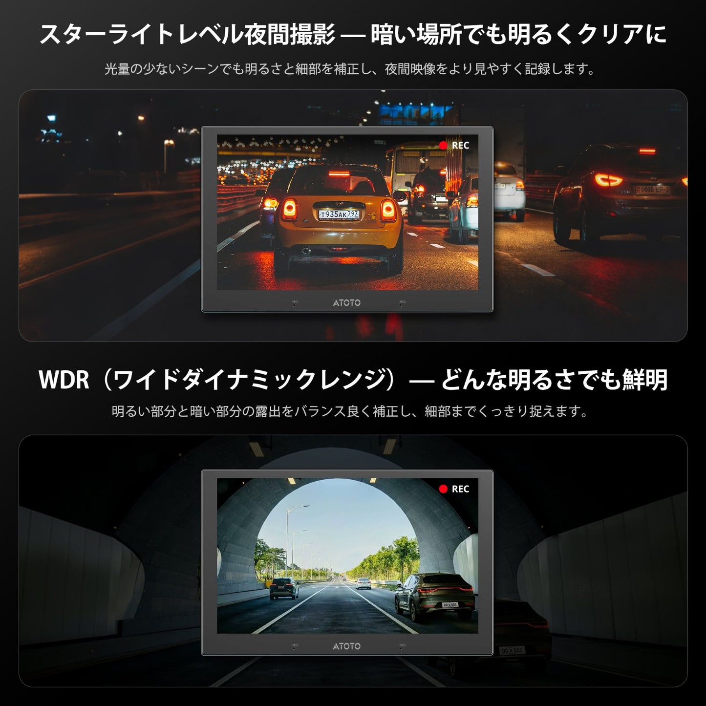 AC-HN9FR AHD 1080P 前方ドライブレコーダー