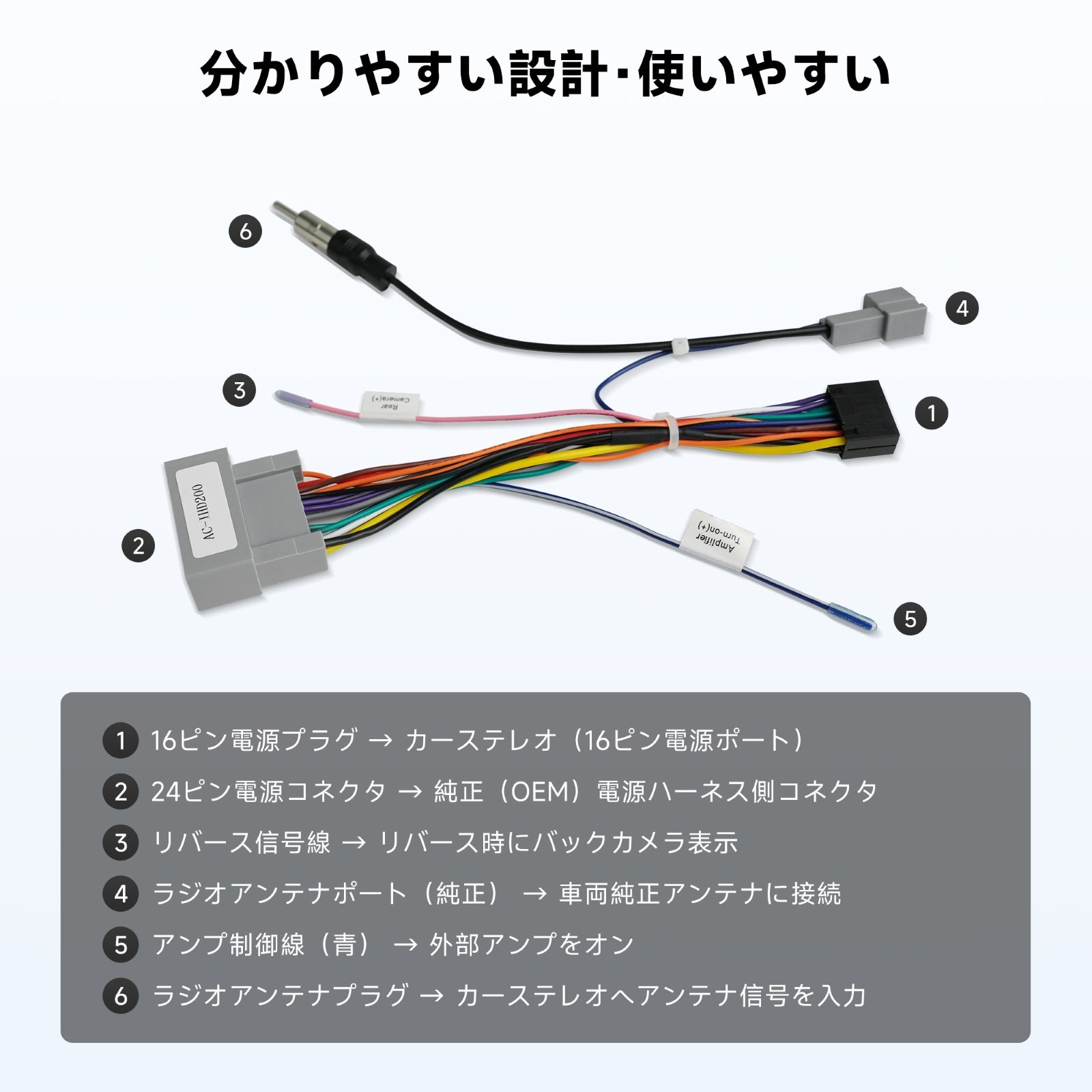 AC-IHD200 ホンダ専用 電源コード(16PIN) – ATOTO JP Store 公式店