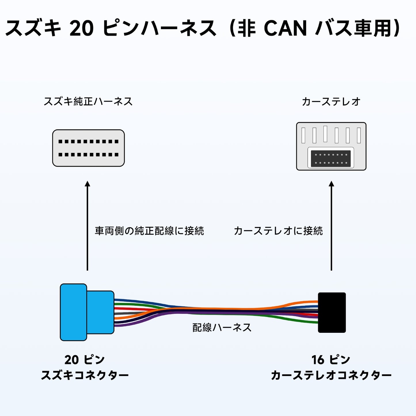 AC-ISK200スズキ専用 電源コード(16PIN)