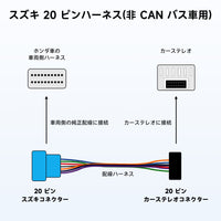 AC-ISK2 スズキ専用 電源コード(20PIN)