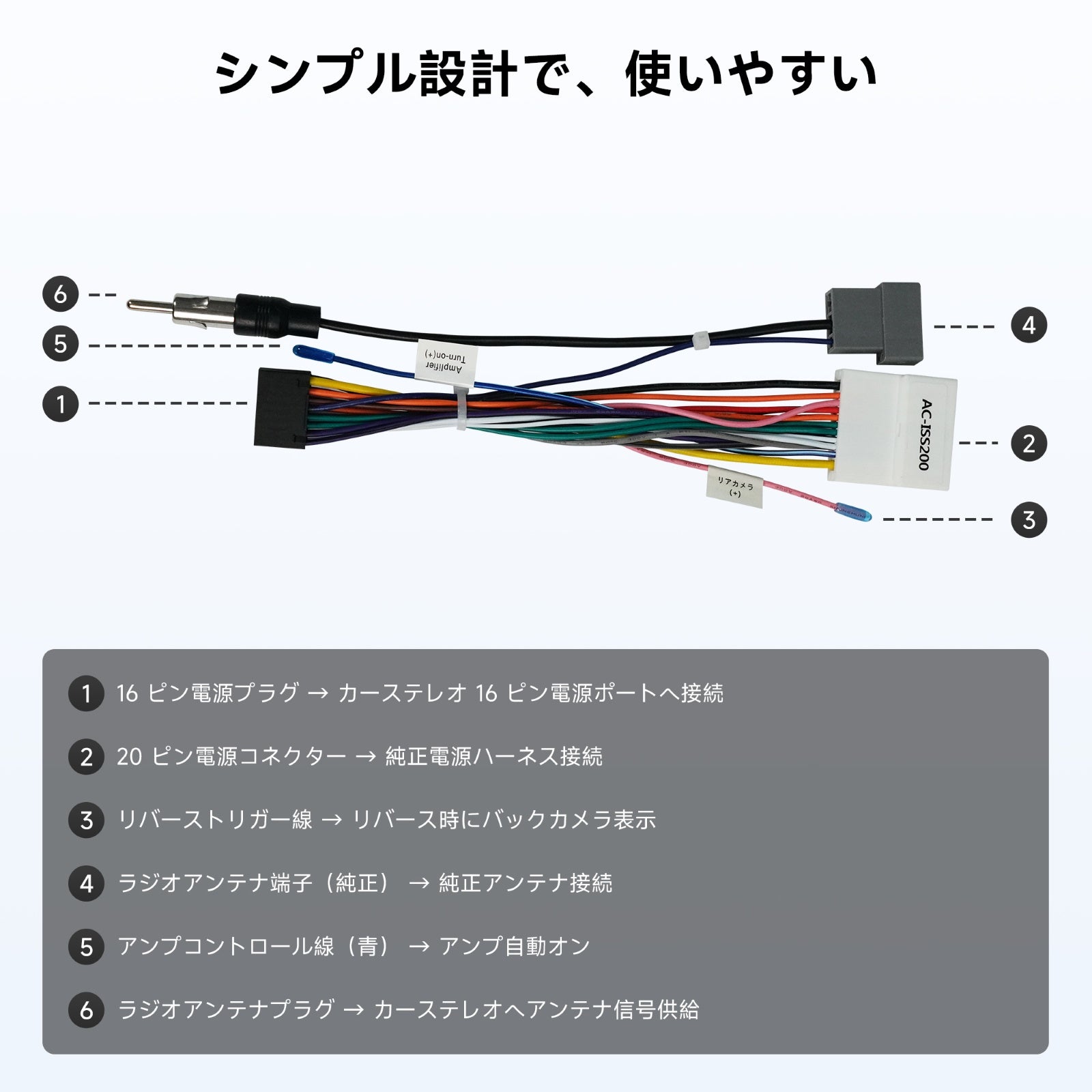 AC-ISS200 Nissan専用 電源コード(16PIN) – ATOTO JP Store 公式店