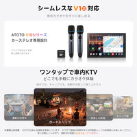 AC-MICW2 V10対応 車載カラオケ用ワイヤレスマイクキット