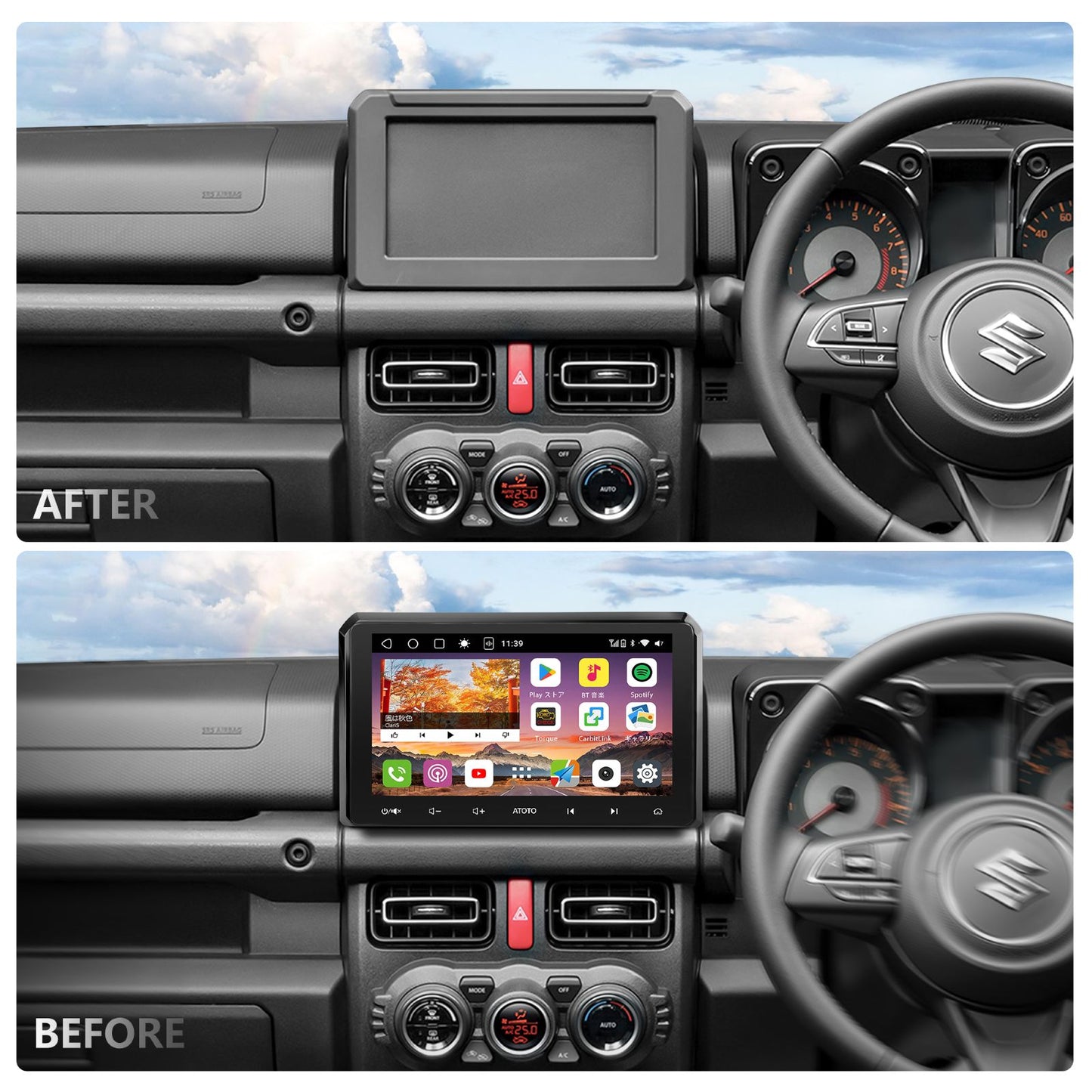 AC-SZJS01X-ST スズキ・ジムニー専用 カーナビ取付キット