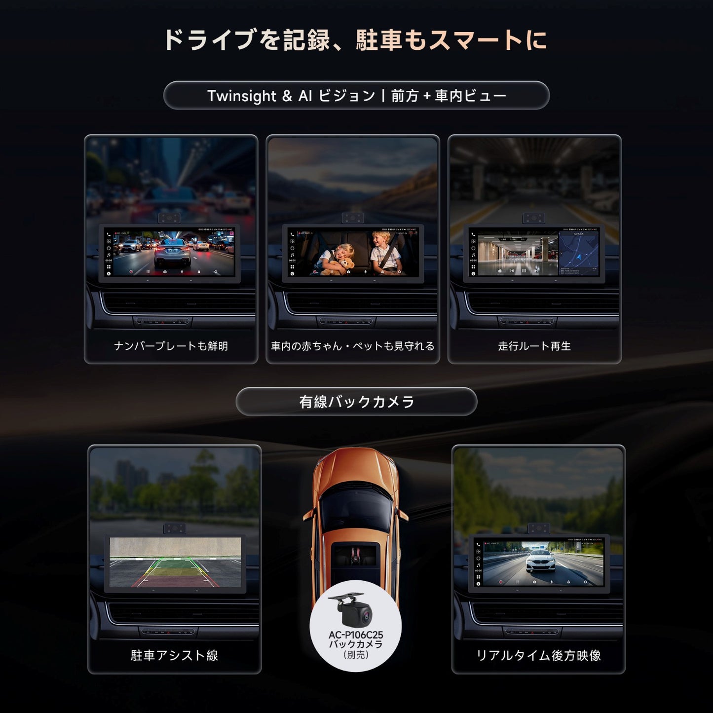 P1025M2M 10.25インチ QLEDポータブルナビ