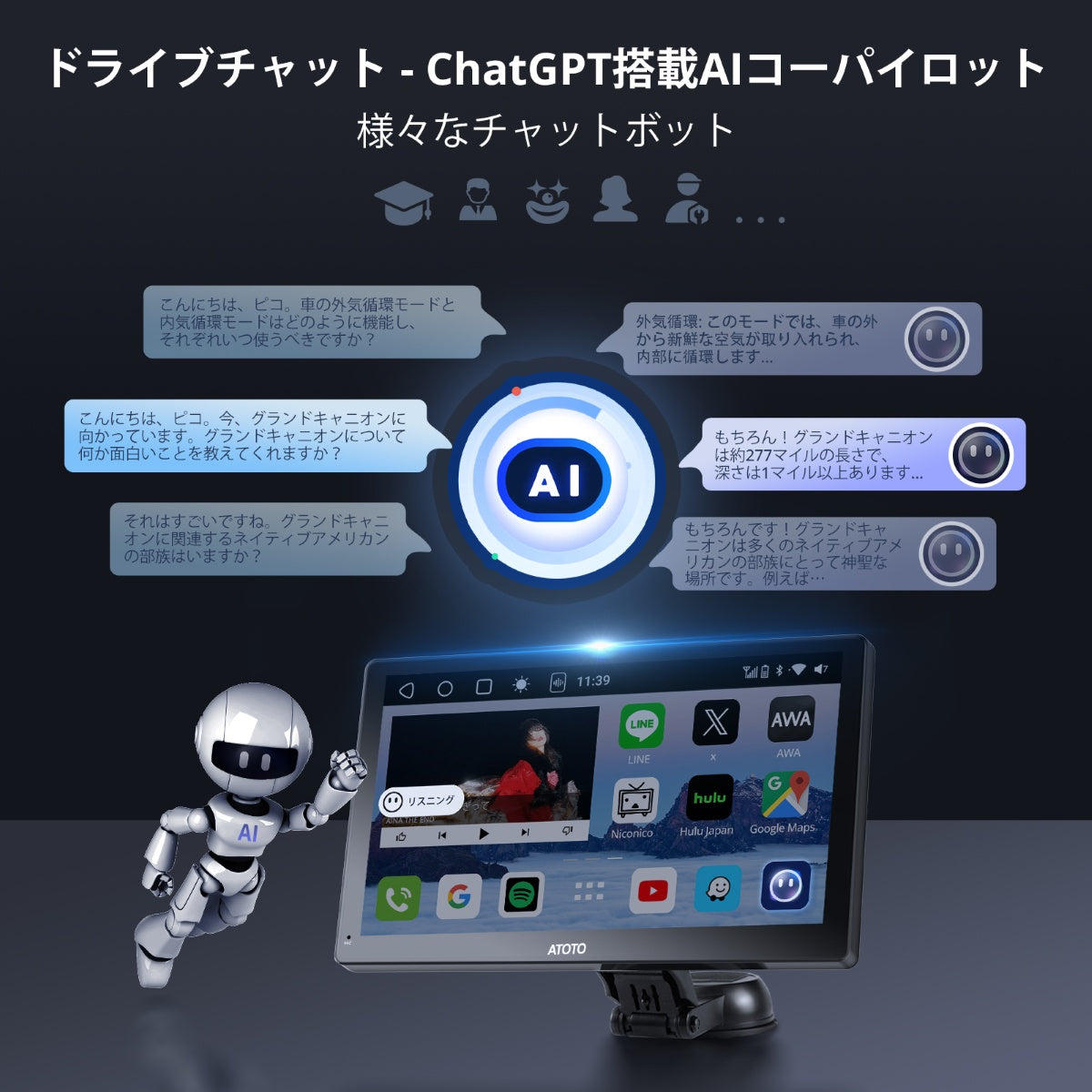 50%OFF【新品】 ATOTO P909PR1X Android カーナビ P909PR1X-Aポータブル9インチ+リモコンセット - ATOTO 公式プロ