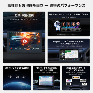 S84G211P-S01 0.1インチ Androidカーナビ 4G内置 AI運転助手 IoTハブ ワイヤレスCarPlay