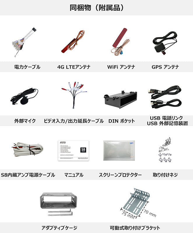 S8G1104AIO  10.1インチ 4G+32G  1DIN &2DIN