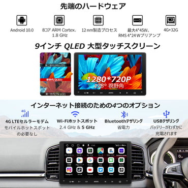 S8G2094MS-A-S01-P3 9インチ4G+32Gカーナビ720Pバックカメラ付き