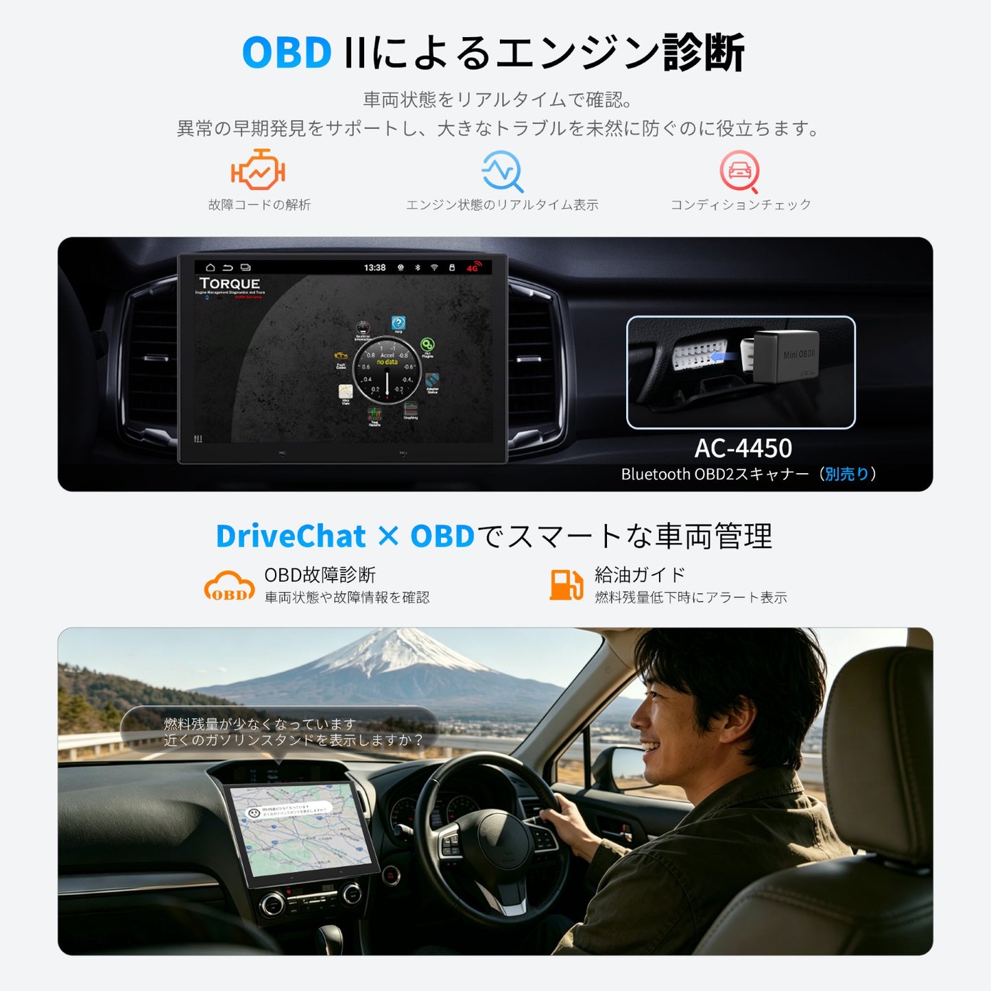 S8G211KSD 10インチAndroidカーステレオ 4GB+ 64GB
