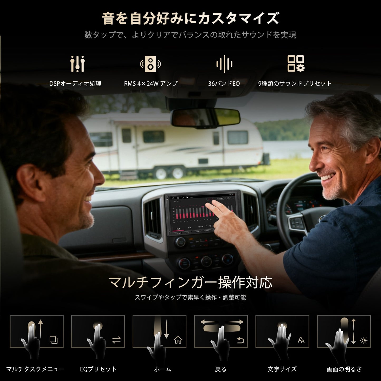 S8G2A74MS-A 7インチ 4G+32G 2DIN カーナビ