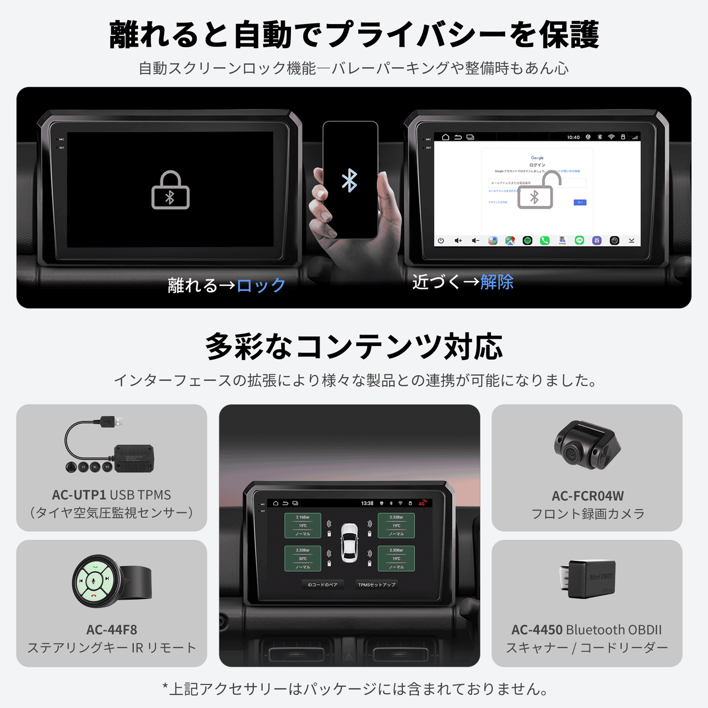 新型S8LG209T+AC-SZJS01X-ST スズキ・ジムニー専用カーナビ取付キットセット