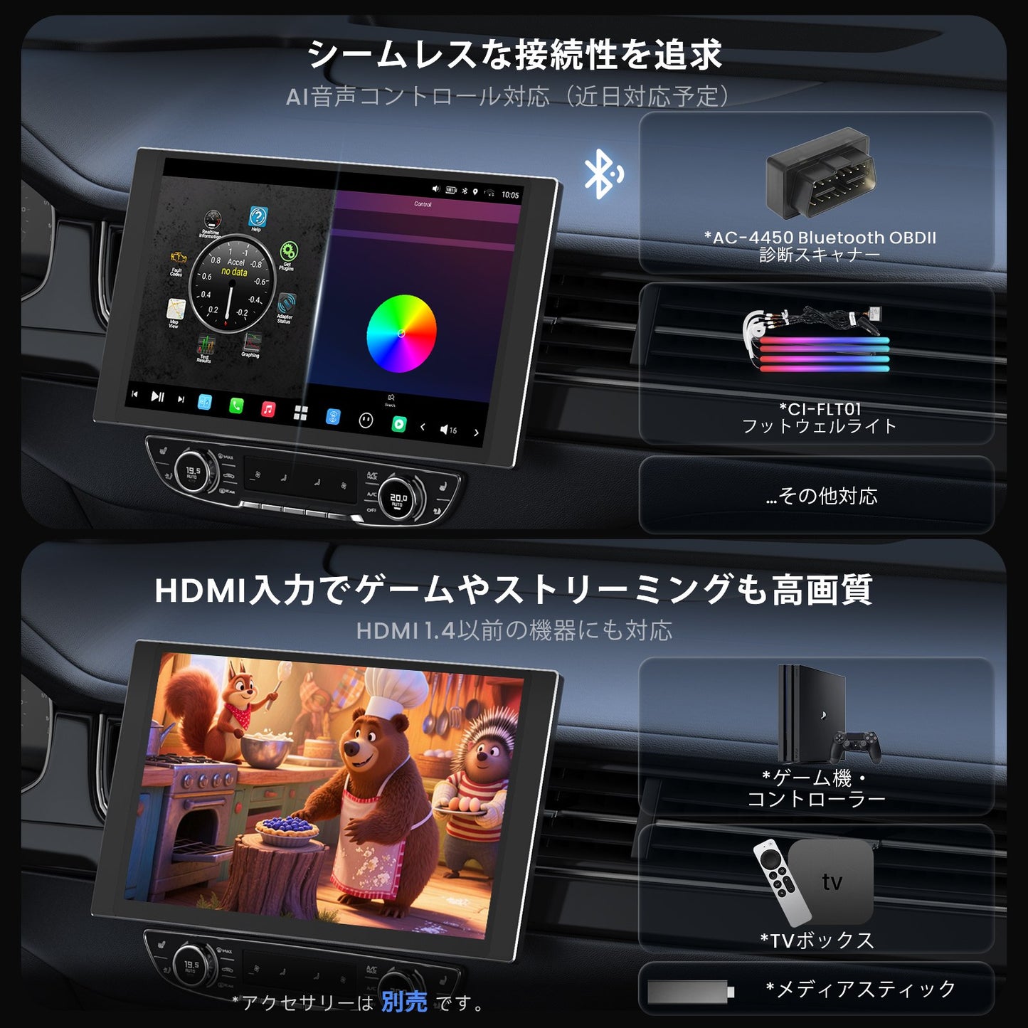 X10G225E-R1 12.5インチ QLED Androidカーナビ